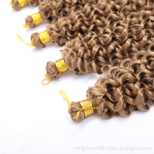 crochet water wave hair extensions afro kinky curly synthetic braiding hair